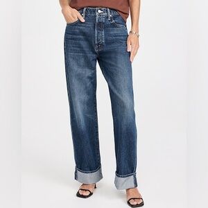 Mother Petite Lil Spitfire Nerdy Cuff Jeans